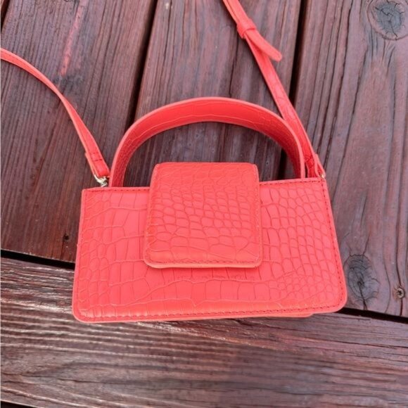 Coral Pink Mini Purse Small - Picture 6 of 12